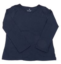Tmavomodré tričko H&M