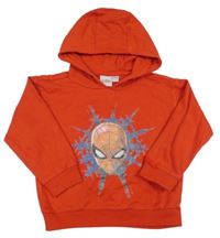 Červená mikina so Spidermanem a kapucňou Next
