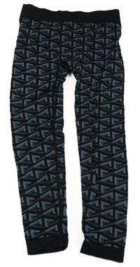 Černo-šedé vzorované spodní funkční kalhoty Crivit