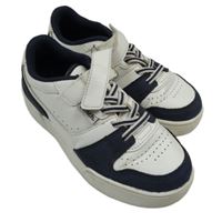 Bílo-tmavomodré koženkové boty Bench vel. 31