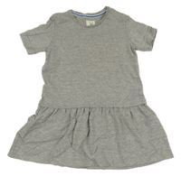 Sivé melírované šaty