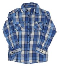 Modro-bílá kostkovaná košile 