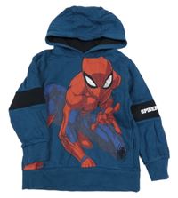 Petrolejová mikina se Spidermanem a kapucí Next