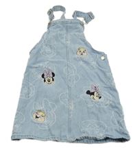 Svetlomodré rifľové na traké šaty s Minnie Disney