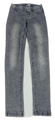 Modrošedé tregíny riflového vzhledu H&M