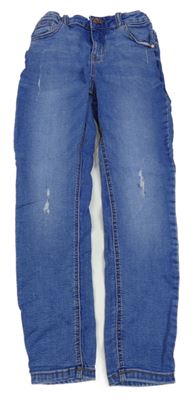 Modré skinny rifle s prošoupáním Denim Co.