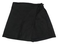 Čierne semišové sukňové kraťasy Zara