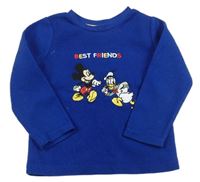 Modrá fleecová pyžamová mikina s Mickeym Disney