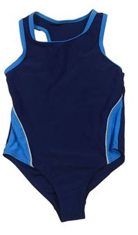 Tmavomodro-modré jednodielne plavky George