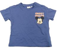 Modré tričko s Mickeym zn. H&M