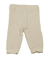 Béžové vzorované pletené kalhoty Matalan