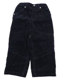 Nové - Tmavomodré menšestrové nohavice St. Bernard