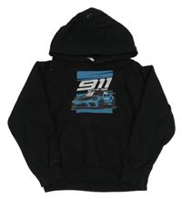 Čierna mikina s autom a kapucňou Awdis