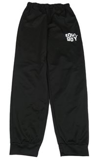 Čierne športové nohavice s nápisom Shein