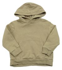 Béžová mikina s klokaní vreckom a kapucňou H&M