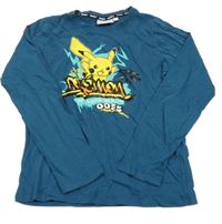 Petrolejové triko Pikachu