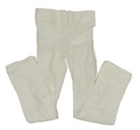 Bílé silonky bez šlapiček