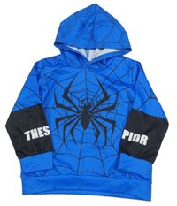 Safírovo-čierna mikina s kapucí - Spider-man