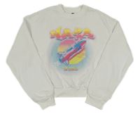 Bílá crop mikina Nasa H&M