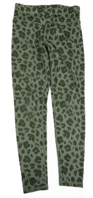 Khaki vzorované sportovní legíny H&M