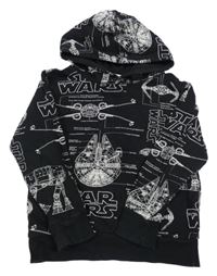 Čierna mikina so Star Wars a kapucňou H&M
