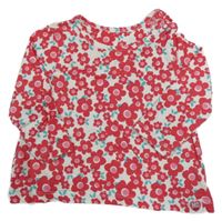 Biele kvetované tričko Mothercare