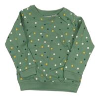 Olivová bodkovaná á mikina lupilu