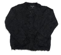 Čierny chlpatý prepínaci sveter The Black Label Collection