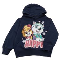 Tmavomodrá mikina s PAW PATROL a kapucí nickelodeon