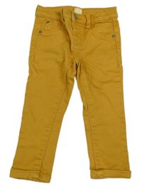 Hořčicové skinny rifle HEMA