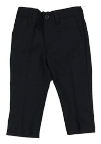 Tmavomodré chino slavnostní kalhoty Matalan