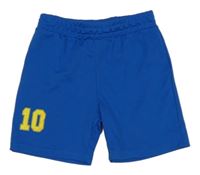 Cobaltovoě modré športové kraťasy s číslom