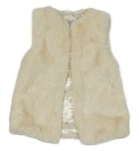 Smotanová kožušinová podšitá vesta PRIMARK
