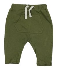 Khaki turecké tepláky s vreckom Matalan