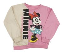 Růžovo-smetanová mikina s Minnie M&S