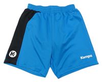 Modro-tmavomodré funkčné športové kraťasy s logom Kempa
