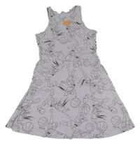 Svetlofialové šaty s LOONEY TUNES H&M