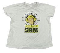 Bílé tričko Požárník Sam