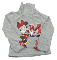 Sivý melírovaný rolák s Minnie Disney