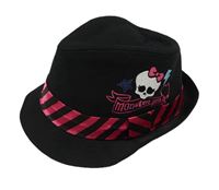 Čierny klobúk s lebkou - Monster High