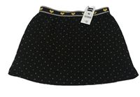 Čierna vzorovaná prešívaná sukňa Dunnes