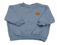 Modrá oversize mikina s medvěďom zn. Next