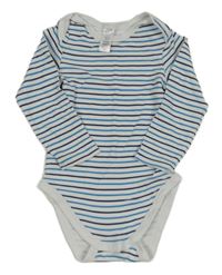 Bílo-modro-černé pruhované body C&A