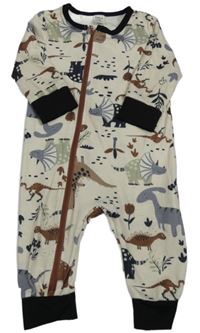 Béžový overal s dinosaurami Shein