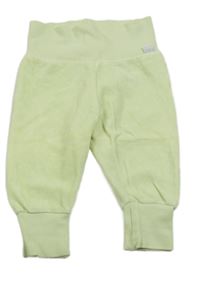 Zelenkavé zamatové tepláky H&M