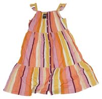 Nové - Barevné pruhované propínací šaty George