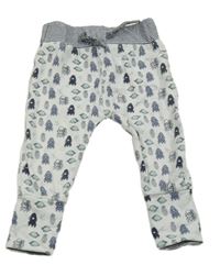 Biele ľahké tepláky s raketami Dirkje