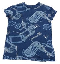 Tmavomodré tričko s ovladači M&S