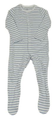 Bielo-modrý pruhovaný overal F&F