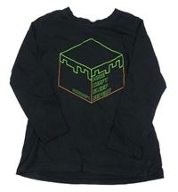 Černé triko s Minecraft George